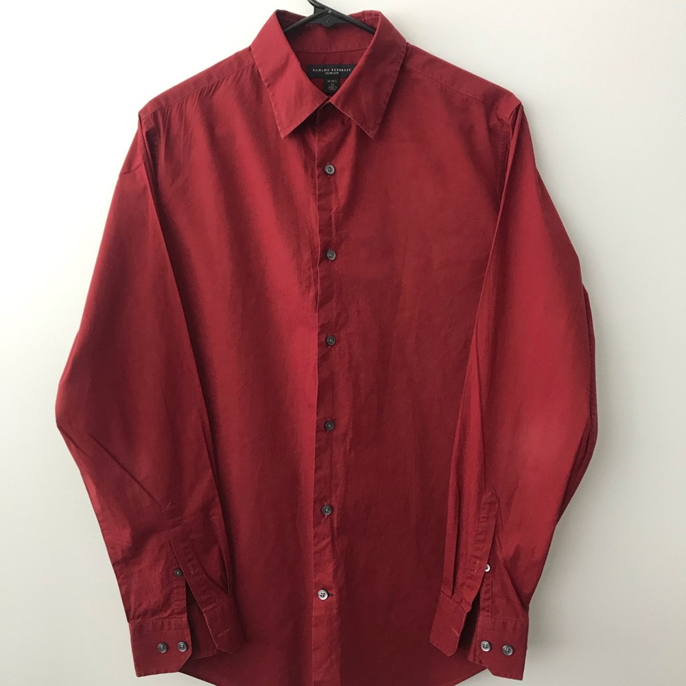 Banana Republic Red Button up dress shirt